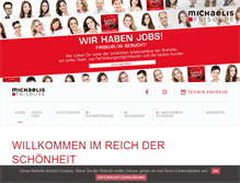 Tablet Screenshot of michaelis-friseur.de